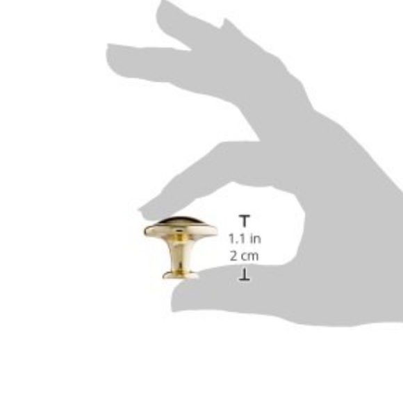 Lot of 16 Amerock  Mushroom Style Gold Tone Drawer Cabinet Knob Handle 1.25" - Picture 11 of 13